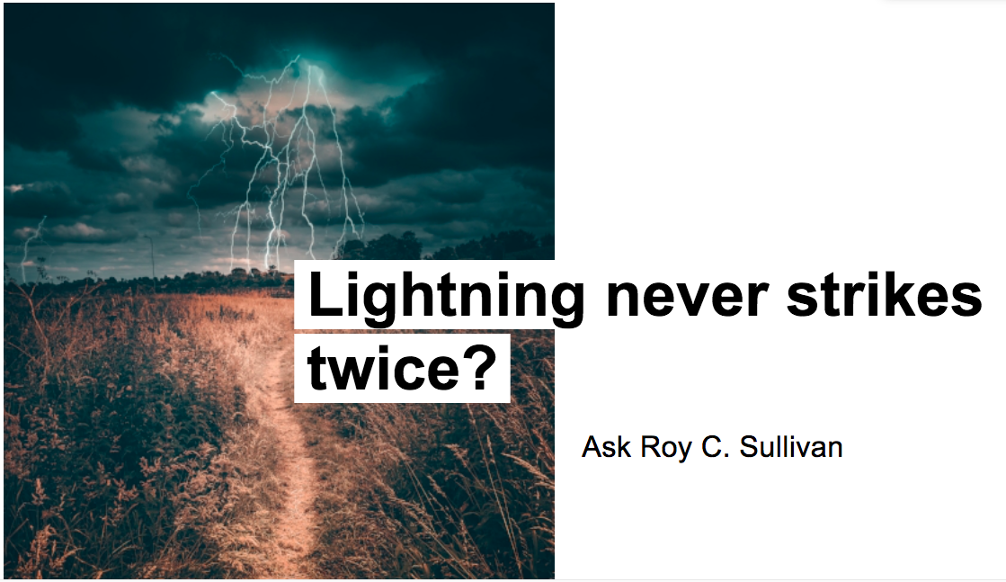 Lightning Never Strikes Twice? (B2)